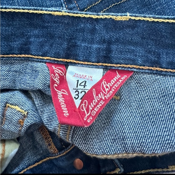 Lucky Brand By Gene Montesano Women’s Classic Rider Denim Dark Jeans Size 14/32 - Picture 7 of 8